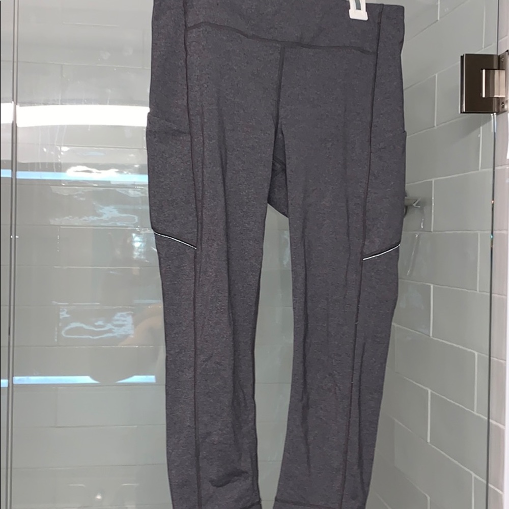 Grey Lululemon Crop Leggings